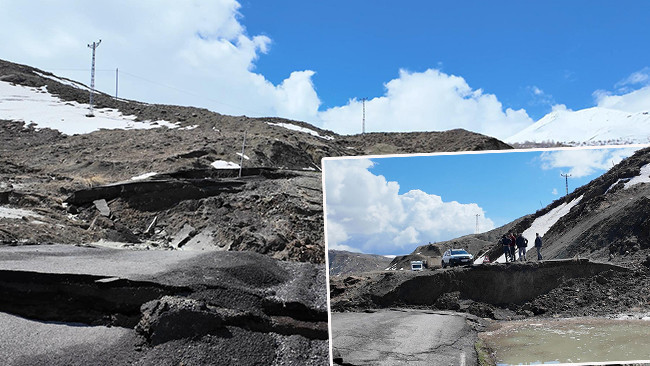 Bing&ouml;l&rsquo;de sağanak sonrası k&ouml;y yolu &ccedil;&ouml;kt&uuml;: Yol ara&ccedil; trafiğine kapandı