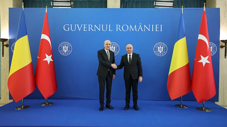 BMM Başkanı Kurtulmuş, Romanya Başbakanı Bolojan ile g&ouml;r&uuml;şt&uuml;