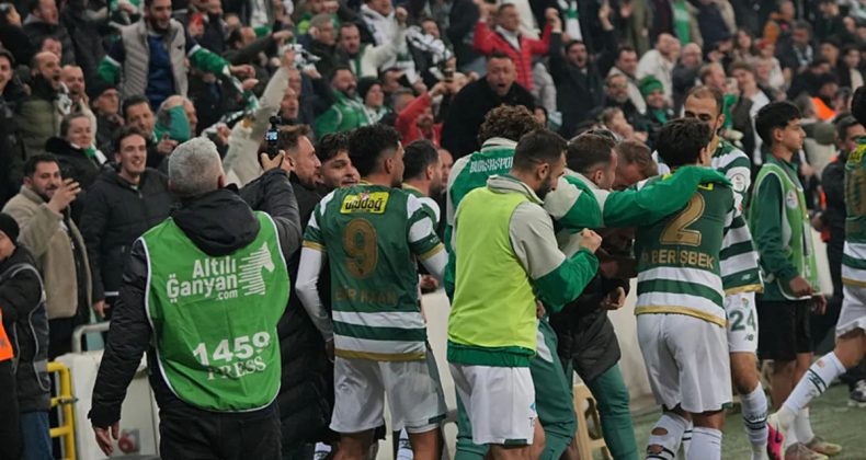 Bursaspor'dan şampiyonluk yarışında kritik galibiyet