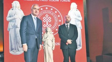&Ccedil;alınan &lsquo;Melek&rsquo; Heykeli Patrikhane&rsquo;ye teslim edildi