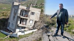 &Ccedil;iğli il&ccedil;esinde 2013 yılında başladı: Zamanla hızlandı! 'Bug&uuml;n dağlar kayıyor, evler yıkılıyor'