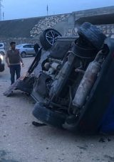 &Ccedil;orum'da otomobil takla attı: 3 yaralı