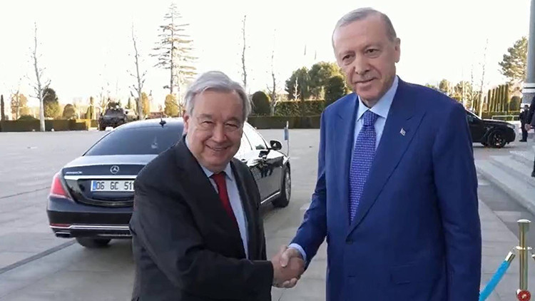Cumhurbaşkanı Erdoğan, Beştepe'de Guterres'i karşıladı