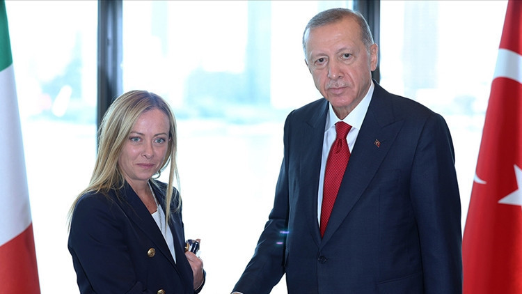 Cumhurbaşkanı Erdoğan, Meloni ile g&ouml;r&uuml;şt&uuml;