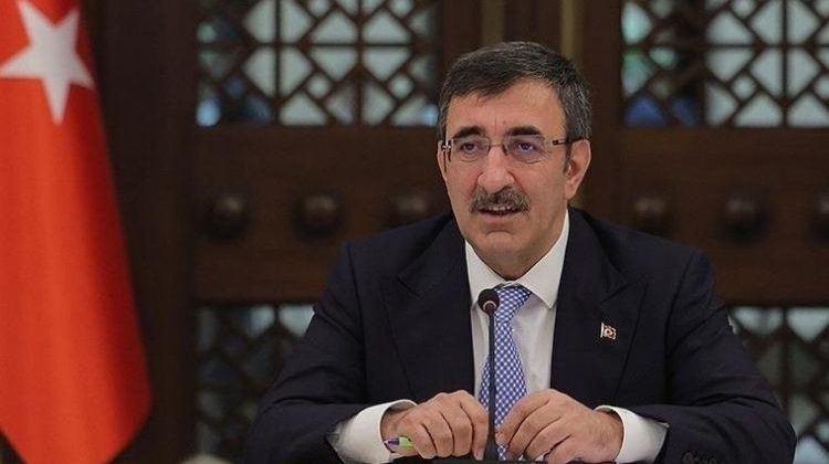 Cumhurbaşkanı Yardımcısı Yılmaz, TDT Genel Sekreteri &Ouml;m&uuml;raliyev'i kabul etti