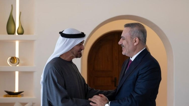 Dışişleri Bakanı Hakan Fidan, BAE Devlet Başkanı Al Nahyan ile g&ouml;r&uuml;şt&uuml;