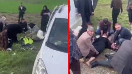 Diyarbakır'da Kontrolden &Ccedil;ıkan Ara&ccedil; Dehşet Sa&ccedil;tı! Taklalarla Durdu, Hurdaya D&ouml;nd&uuml;: Yaralılar Var