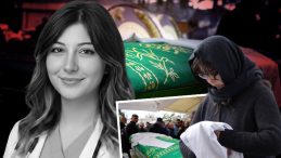 Doktor Yaren'in y&uuml;rek yakan &ouml;l&uuml;m&uuml;: Arkadaşları, cenazeye beyaz &ouml;nl&uuml;kleriyle katıldı