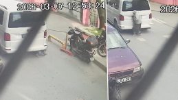 Fatih'te yaya ge&ccedil;idinden ge&ccedil;erken minib&uuml;s&uuml;n altında kaldı: O anlar kamerada