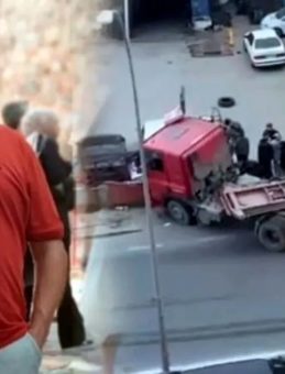 Freni Boşalan TIR Kaldırımdaki Yayayı Ezdi