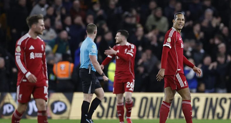 Galatasaray’ın rakibi Liverpool, Wolverhampton’a yıkıldı!