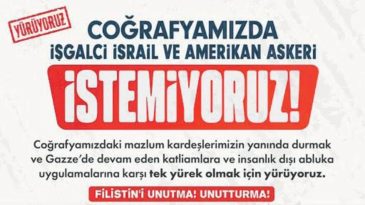 Gazze i&ccedil;in sokağa