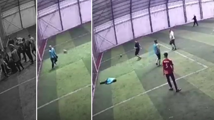 Halı sahada feci &ouml;l&uuml;m! G&ouml;ğs&uuml;ne top isabet edince kalbi durdu, hastanede kurtarılamadı