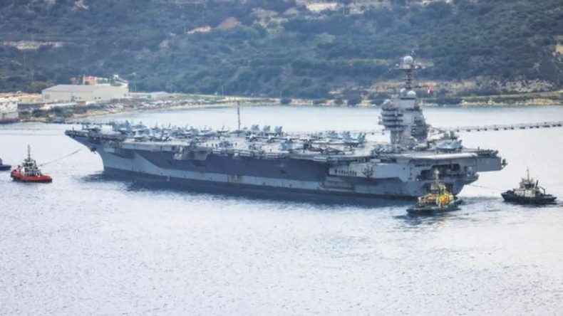 Hasar Alan ABD Gemisi Yunanistan’da Bakıma Alındı