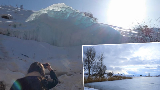 Hava sıcaklığı eksi 17 dereceye kadar d&uuml;şt&uuml;! Dondurucu soğuk etkisini s&uuml;rd&uuml;r&uuml;yor