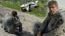 Hurdaya d&ouml;nen ara&ccedil;tan burnu kanamadan &ccedil;ıktı: Verilmiş sadakam varmış