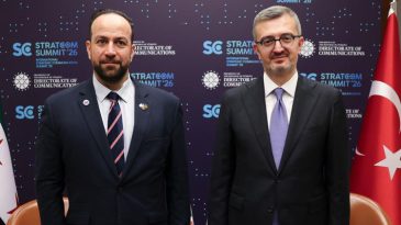 İletişim Başkanı Duran, Suriye Enformasyon Bakanı el-Mustafa ile g&ouml;r&uuml;şt&uuml;