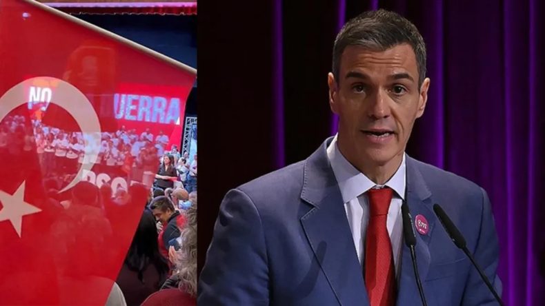 İspanya Başbakanı Sanchez'den T&uuml;rk Bayraklı Paylaşım Jest