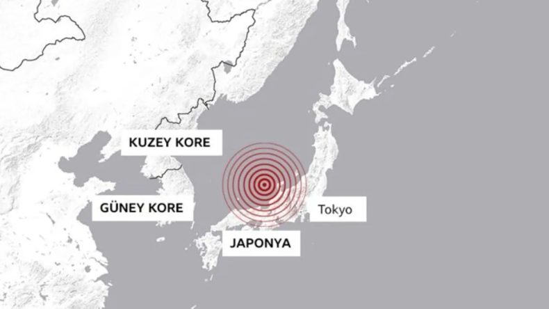 Japonya'da 6 B&uuml;y&uuml;kl&uuml;ğ&uuml;nde Deprem