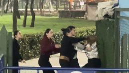 Kağıthane'de Akılalmaz Anlar Kamerada: Lise &Ouml;ğrencileri Birbirine Girdi!