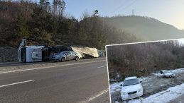 Kara yolunda 3 ayrı kaza: 10 kişi yaralandı