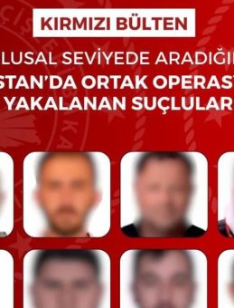Kırmızı b&uuml;ltenle aranan 13, ulusal d&uuml;zeyde aranan 3 ş&uuml;pheli yakalandı