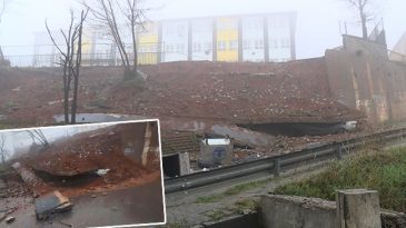 Maltepe&rsquo;de ortaokulun istinat duvarı &ccedil;&ouml;kt&uuml;: Okul tatil edildi