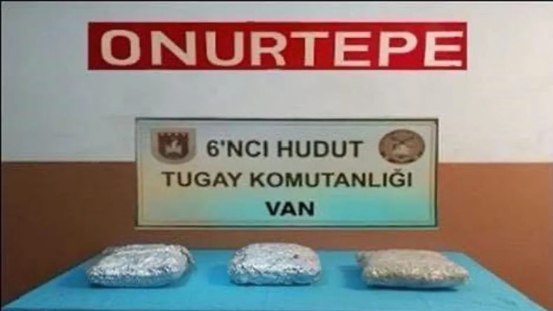 MSB duyurdu! Van hudut hattında 4 kilo 60 gram uyuşturucu madde ele geçirildi