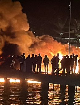 Muğla Bodrum'da Marinada Alevler Geceyi Aydınlattı: 7 Yat K&uuml;l Oldu