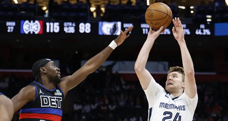 NBA'de Pistons, sahasında Grizzlies'i 126-110 mağlup etti