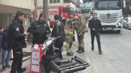 Pizzacıda elektrik kontağından yangın &ccedil;ıktı! İşyerinde maddi hasar oluştu