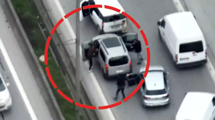 Polisten ka&ccedil;tı, &lsquo;drone&rsquo;dan ka&ccedil;amadı