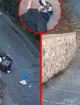 Sarıyer’de Bozuk Yol Facianın Eşiğine Getirdi! Sürücünün Metrelerce Savrulduğu Kaza Kamerada…