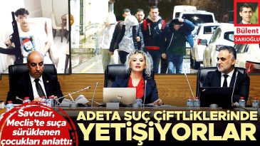 Savcılar, Meclis&rsquo;te Su&ccedil;a S&uuml;r&uuml;klenen &Ccedil;ocukları Anlattı: Adeta Su&ccedil; &Ccedil;iftliklerinde Yetişiyorlar