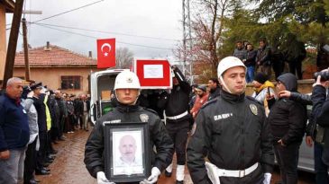 Şehit polise acı veda