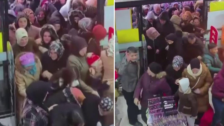 Sivas'ta Mağaza A&ccedil;ılışında İzdiham