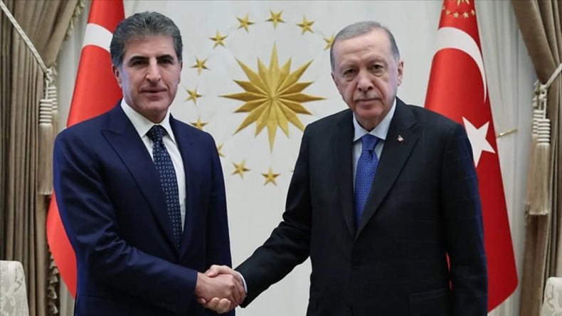 SON DAKİKA: Başkan Erdoğan, IKBY Başkanı Barzani ile G&ouml;r&uuml;şt&uuml;