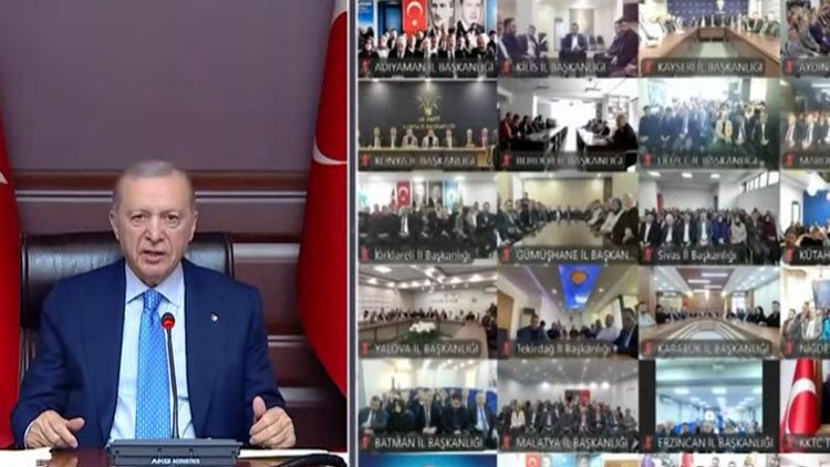 Son dakika… Cumhurbaşkanı Erdoğan'dan AK Parti Teşkilatları ile bayramlaştı