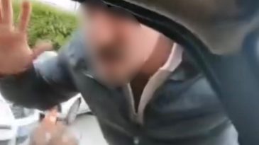 S&uuml;r&uuml;c&uuml;ye Ailesinin Yanında Saldırı Anı Saniye Saniye Kamerada