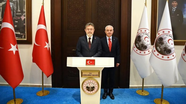 Tarım ve Orman Bakanı Yumaklı Kırklareli Valiliğini ziyaret etti