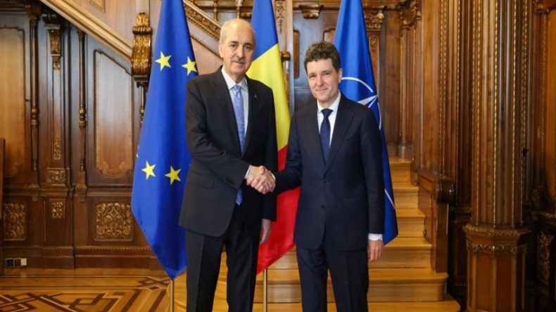 TBMM Başkanı Kurtulmuş, Romanya Cumhurbaşkanı Dan tarafından kabul edildi