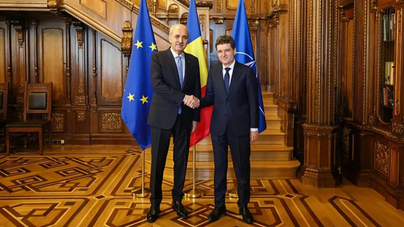 TBMM Başkanı Kurtulmuş, Romanya Cumhurbaşkanı Dan tarafından kabul edildi
