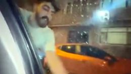 Trafikte ara&ccedil;tan inip cam yumruklayan s&uuml;r&uuml;c&uuml;ye 180 bin lira ceza yazıldı