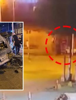 &Uuml;sk&uuml;dar'da hız tutkusu pahalıya patladı! Feci &ccedil;arpışma anbean kameraya yansıdı