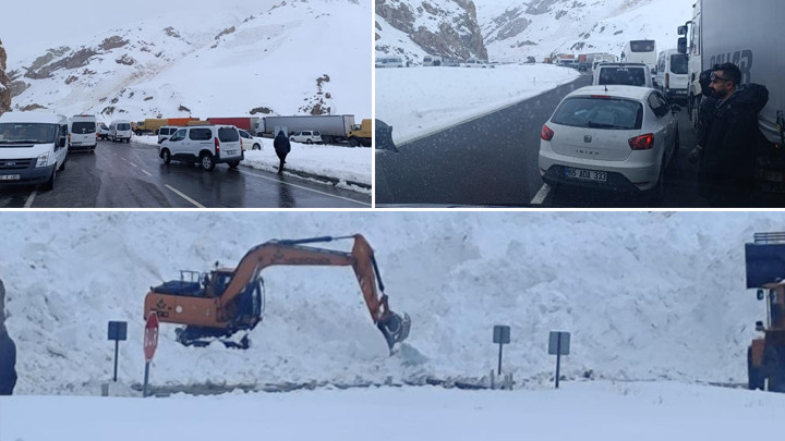 Van-Hakkari Karayolunda &Ccedil;ığ: &Ccedil;ok Sayıda Ara&ccedil; Mahsur Kaldı!