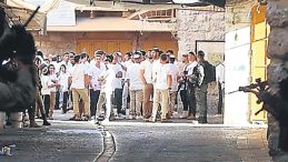 Yahudi Ter&ouml;ristler Batı Şeria&rsquo;da Okul Basıp Bayrak &Ccedil;ekti