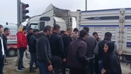 Yolun karşısına ge&ccedil;meye &ccedil;alışıyordu: Yaşlı kadına TIR &ccedil;arptı!