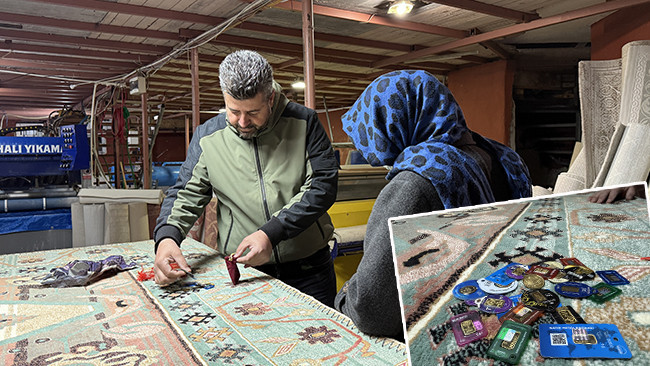 Zonguldak'ta halıdan 21 gram &ccedil;ıktı: 'İlk kez b&ouml;yle bir şey g&ouml;r&uuml;yorum'