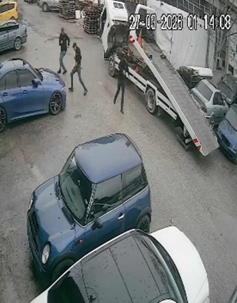 Olay anı güvenlik kamerasında