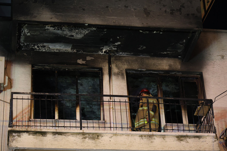 Yangın sonrası daire görüntüsü